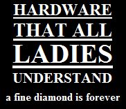 Diamant Slogan hardware for ladies