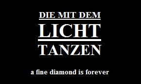 Diamant Licht tanzen