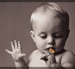 Brillant Baby mit Ring