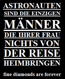 Diamant Slogan Astronauten