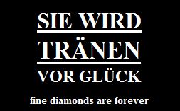 Diamant tränen vor Glück