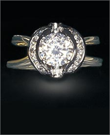 Diamant Erbschaft Ring Brill
