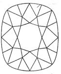 Diamant Schliff Cushion