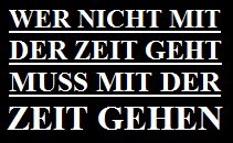Diamant Slogan mit der Zeit geht