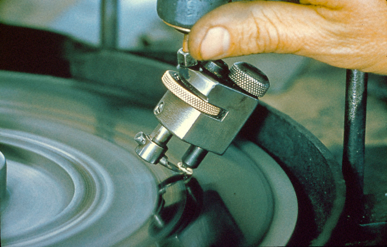 Diamond cutting, the polishing process.